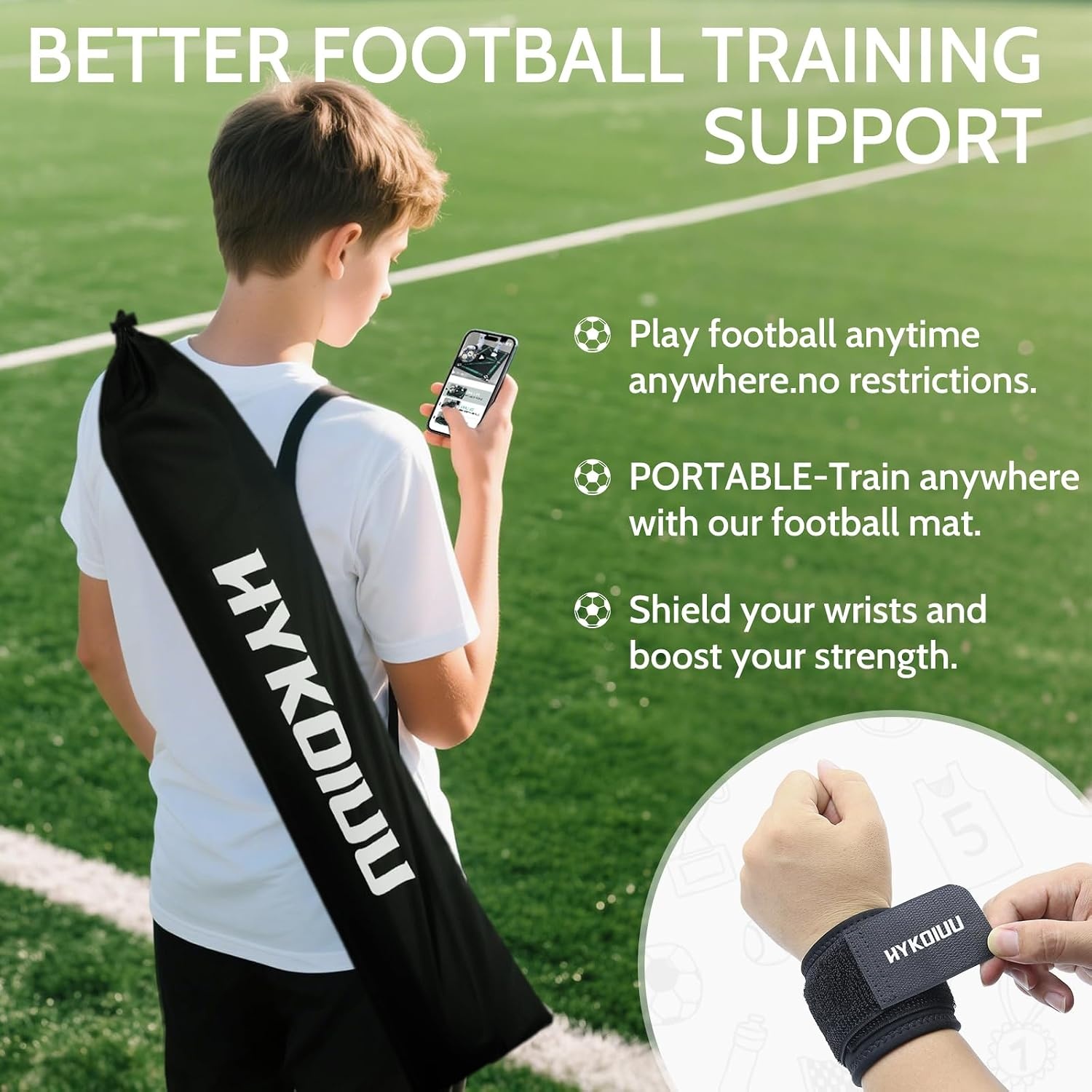 Voetbal Trainingsmat 90x60cm - Verbeter Balcontrole met Korting!