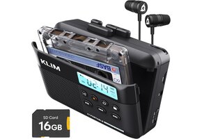 Cassettespeler & MP3 Converter - 16GB SD - Incl. Koptelefoon - 34% Korting