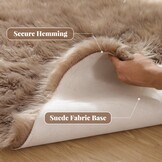 ORINOVA Fluffy Vachtvorm Vloerkleed Beige 60 x 180 cm