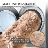 ORINOVA Fluffy Vachtvorm Vloerkleed Beige 60 x 180 cm