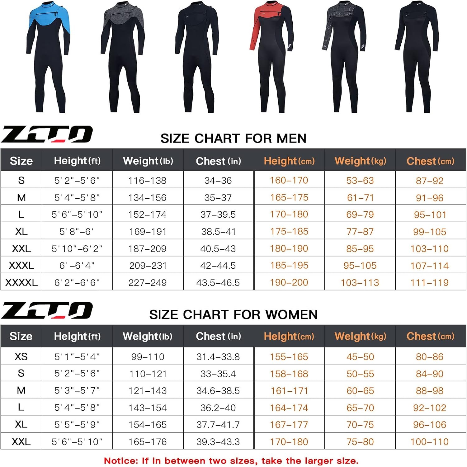ZCCO Neopreenpak voor dames en heren, 3 mm, neopreen thermisch badpak voor heren en dames, lang duikpak voor surfen, speervissen, duiken, snorkelen, kajakken