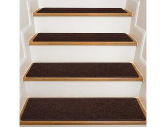 KOOTETA Trapmatten Antislip 20 x 76 cm - Set van 15 - Bruin