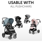Universele Zitverkleiner Kinderwagen & Buggy - Ademend Katoen - Antracietgrijs