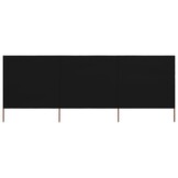 Zwart Windscherm 3-panelen 400x160 cm | 34% Korting