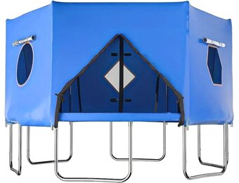 Trampoline Overkapping 427 cm Blauw - 54% Korting!