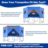 Trampoline Overkapping 427 cm Blauw - 54% Korting!