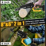 Mini Accukettingzaag Borstelloos 6&8" | 58% Korting | Zagen & Snoeien