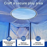 Trampoline Overkapping 427 cm Blauw - 54% Korting!