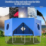 Trampoline Overkapping 427 cm Blauw - 54% Korting!