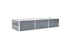 Verhoogde Plantenbak 240x80x45cm Staal Grijs - 34% Korting!
