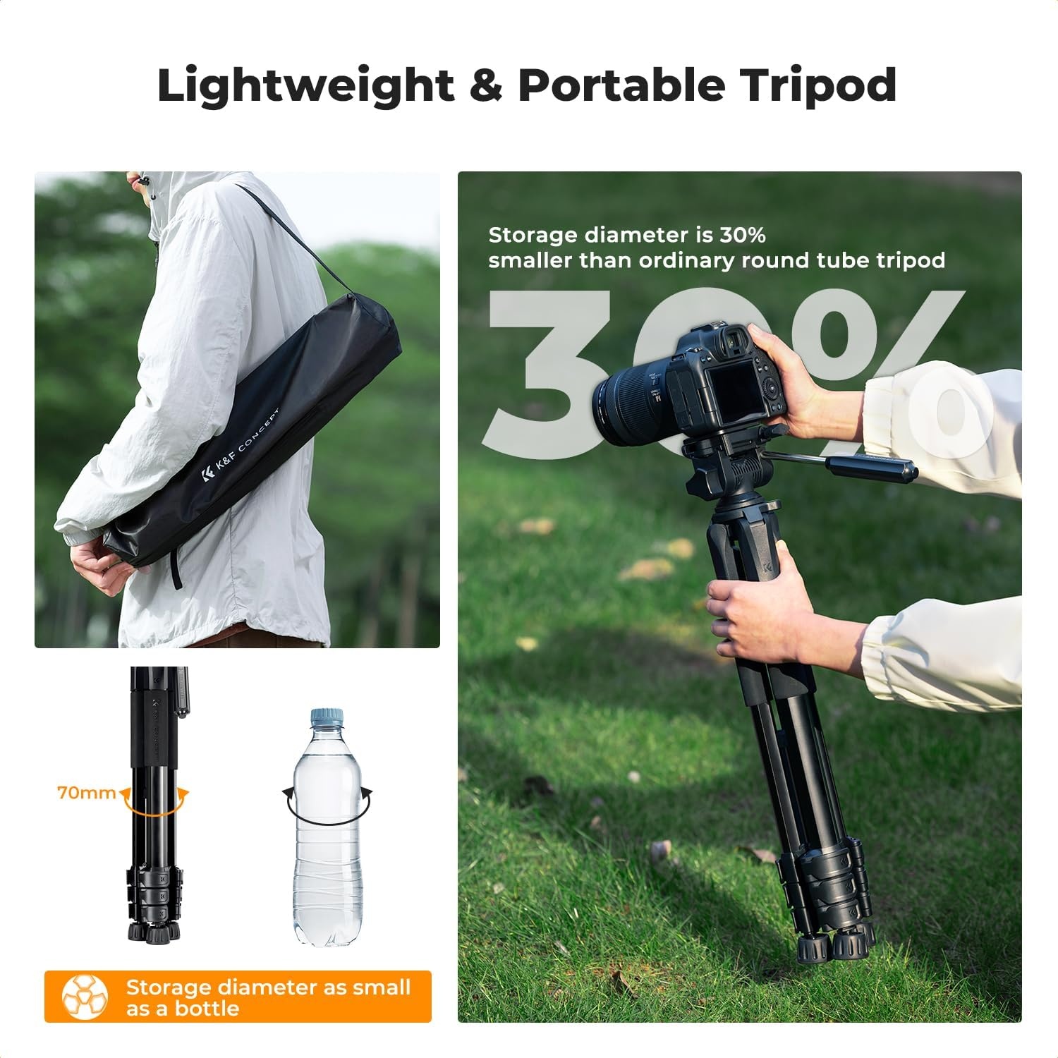Lichtgewicht Reisstatief 172cm, 4kg, 34% Korting