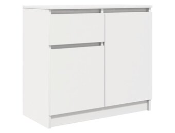 Wit Dressoir met Lade en Deuren - 71x35x65 cm - 53% Korting!