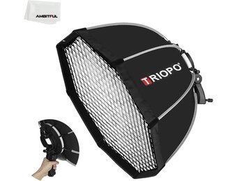 120cm Softbox Zilver met Grid | Snelle Opbouw & Flexibel Gebruik