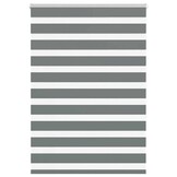 Donkergrijs Zebra Rolgordijn 95x150 cm - 32% Korting