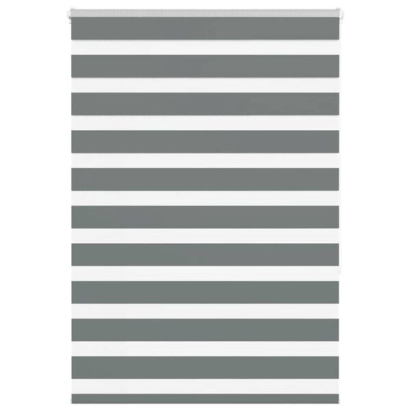 Donkergrijs Zebra Rolgordijn 95x150 cm - 32% Korting