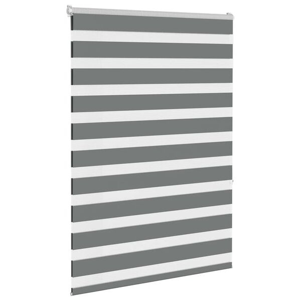 Donkergrijs Zebra Rolgordijn 95x150 cm - 32% Korting