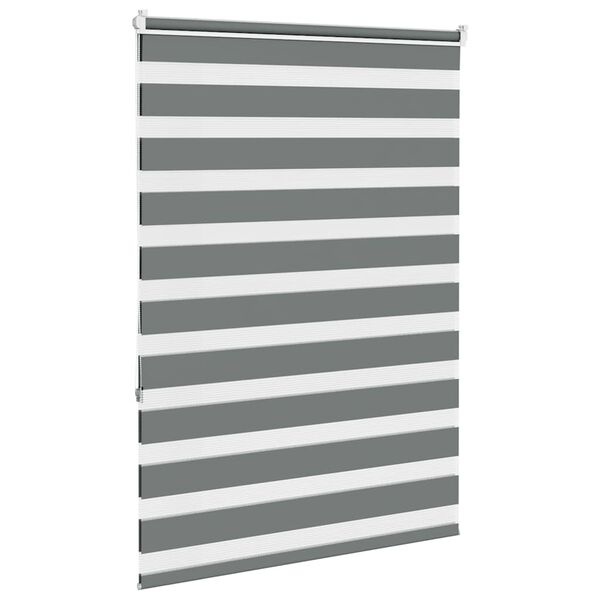 Donkergrijs Zebra Rolgordijn 95x150 cm - 32% Korting