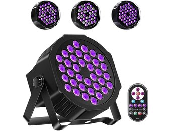 72W UV Blacklight DMX Spotlight met Afstandsbediening - 34% Korting
