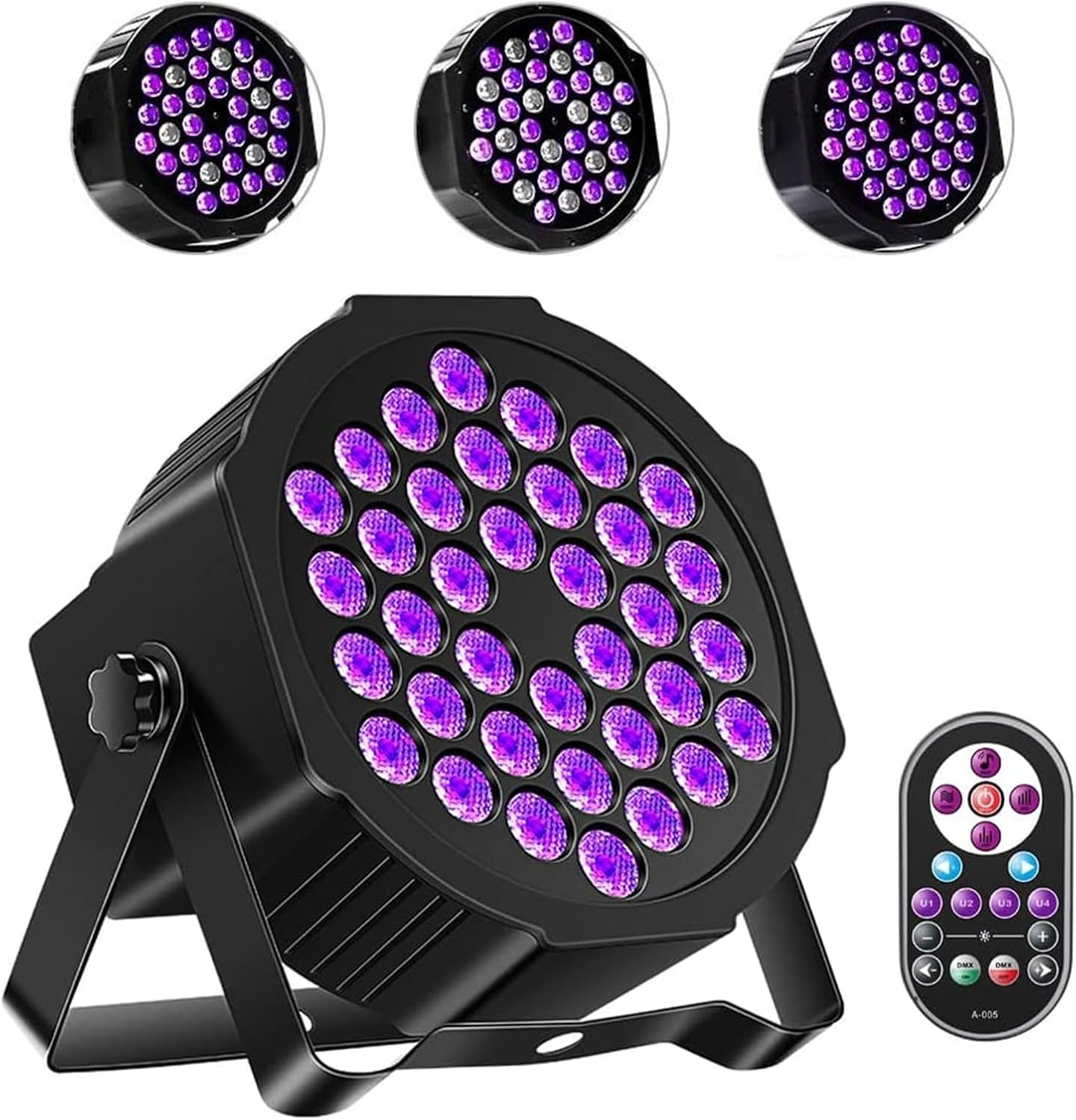 72W UV Blacklight DMX Spotlight met Afstandsbediening - 34% Korting