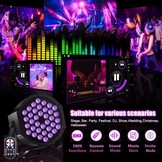 72W UV Blacklight DMX Spotlight met Afstandsbediening - 34% Korting
