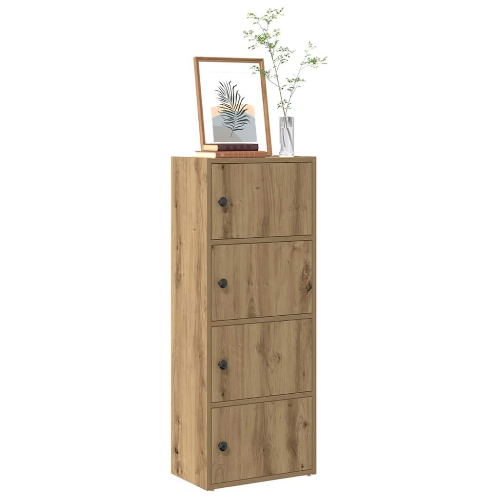 VidaXL Boekenkast 40x102 cm Bewerkt Hout - Artisanaal Eiken met 59% Korting