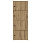 VidaXL Boekenkast 40x102 cm Bewerkt Hout - Artisanaal Eiken met 59% Korting
