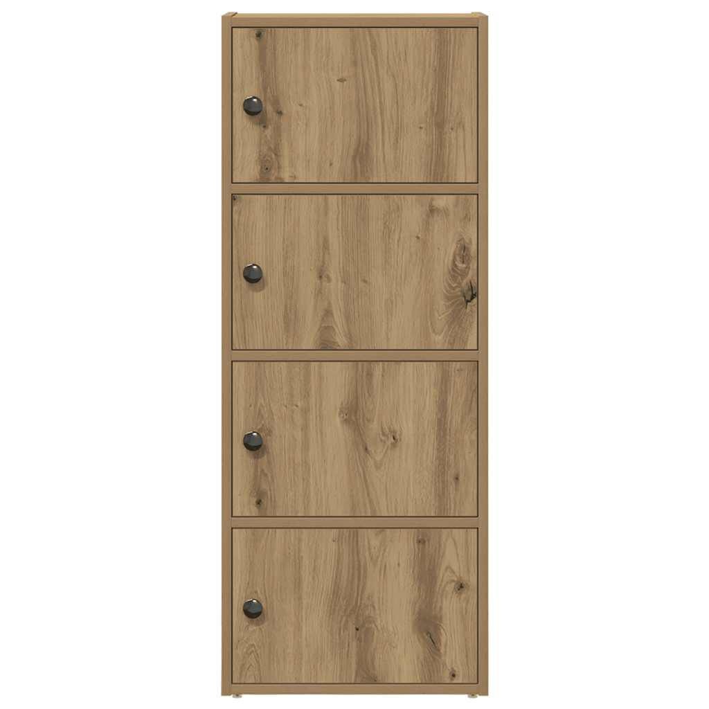 VidaXL Boekenkast 40x102 cm Bewerkt Hout - Artisanaal Eiken met 59% Korting