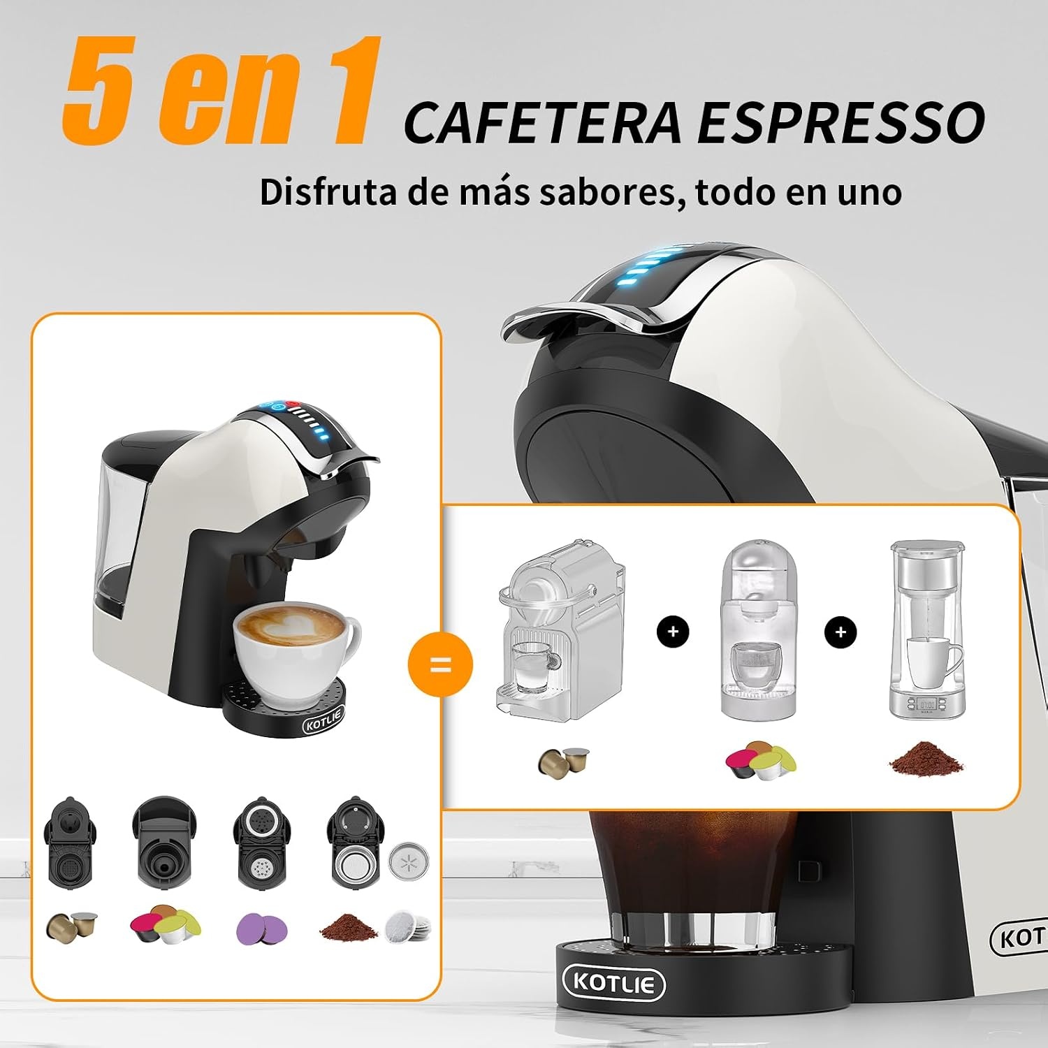 5-in-1 Espressomachine met 34% Korting