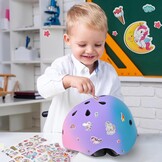 Kinderhelm Kleurverloop Roze-Paars-Groen | Maat S | Skateboard & Fiets | 33% Korting