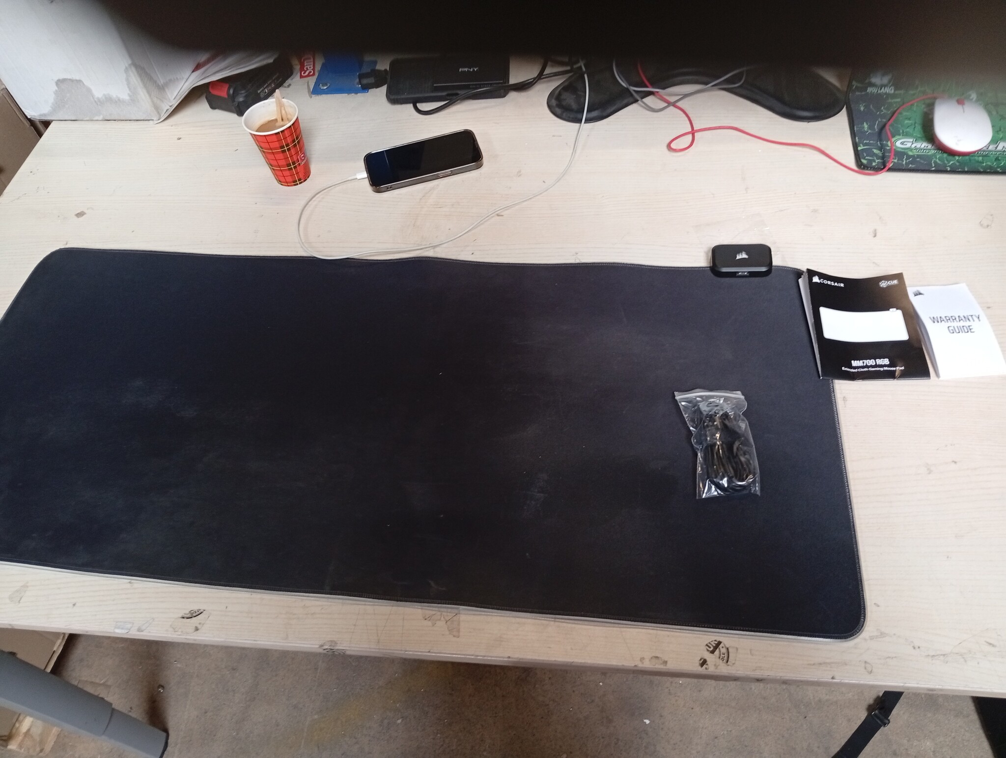 RGB Gaming Muismat XL 930x400mm, 4mm dik - 53% Korting