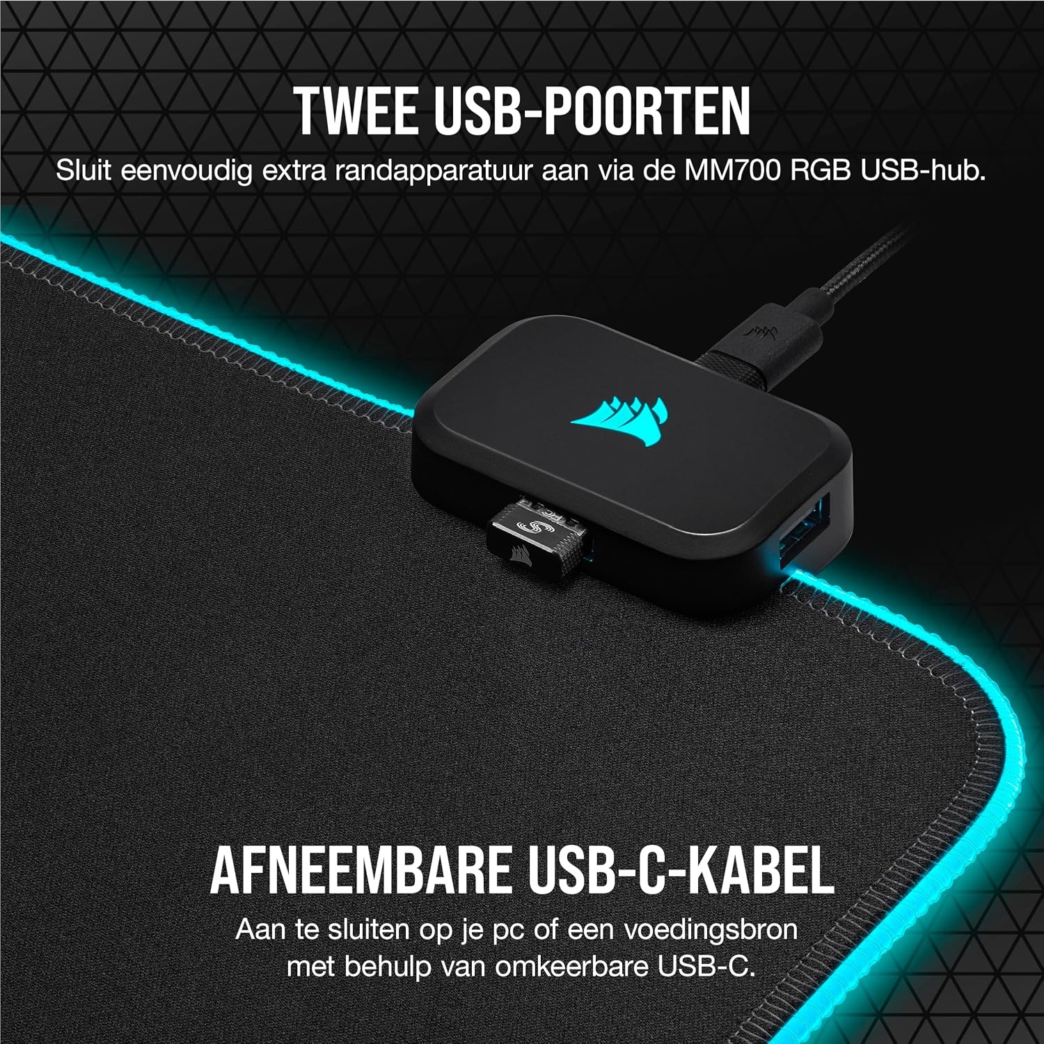 RGB Gaming Muismat XL 930x400mm, 4mm dik - 53% Korting