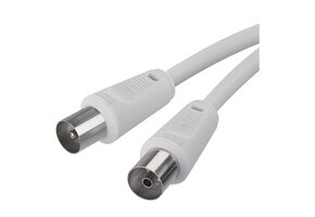Coaxkabel Digitale TV 15m | Dubbel Afgeschermd | 53% Korting