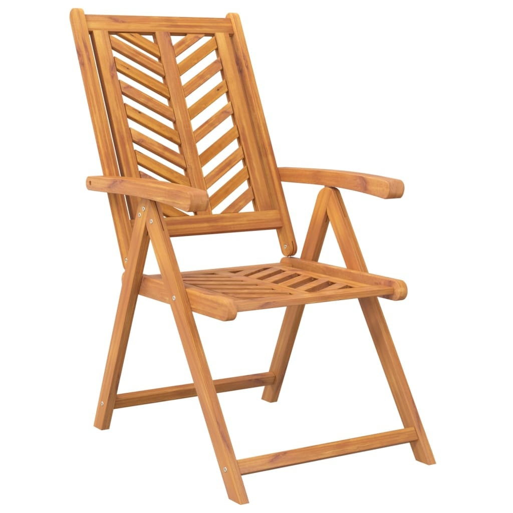 vidaXL Tuinstoelen 3x Verstelbaar Massief Acaciahout - 35% Korting