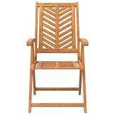 vidaXL Tuinstoelen 3x Verstelbaar Massief Acaciahout - 35% Korting