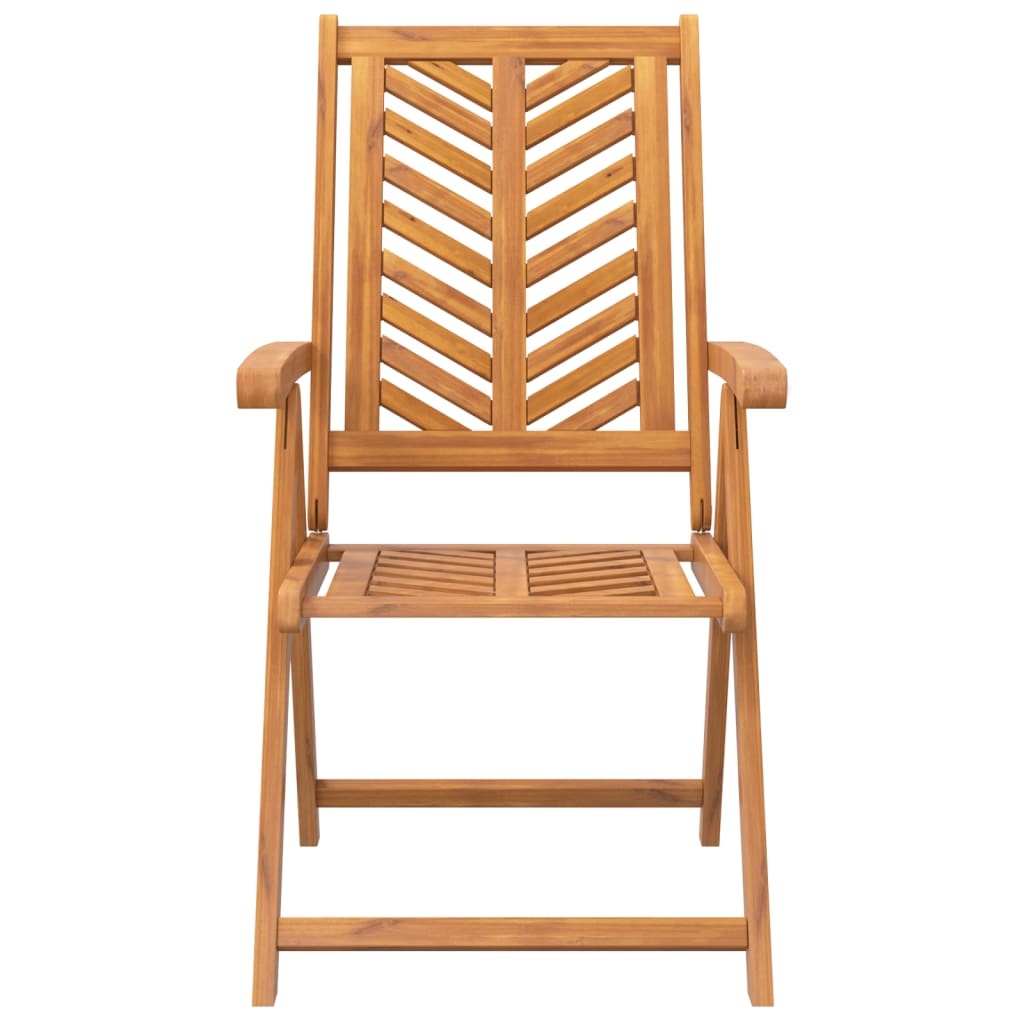 vidaXL Tuinstoelen 3x Verstelbaar Massief Acaciahout - 35% Korting