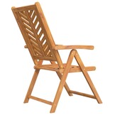 vidaXL Tuinstoelen 3x Verstelbaar Massief Acaciahout - 35% Korting