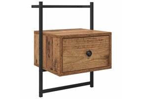 Nachtkastje met Lade Oud Hout 35x30x51cm - 49% Korting!