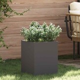 Zwarte Tuin Bloempot 32x32x40cm Koudgewalst Staal - 34% Korting!
