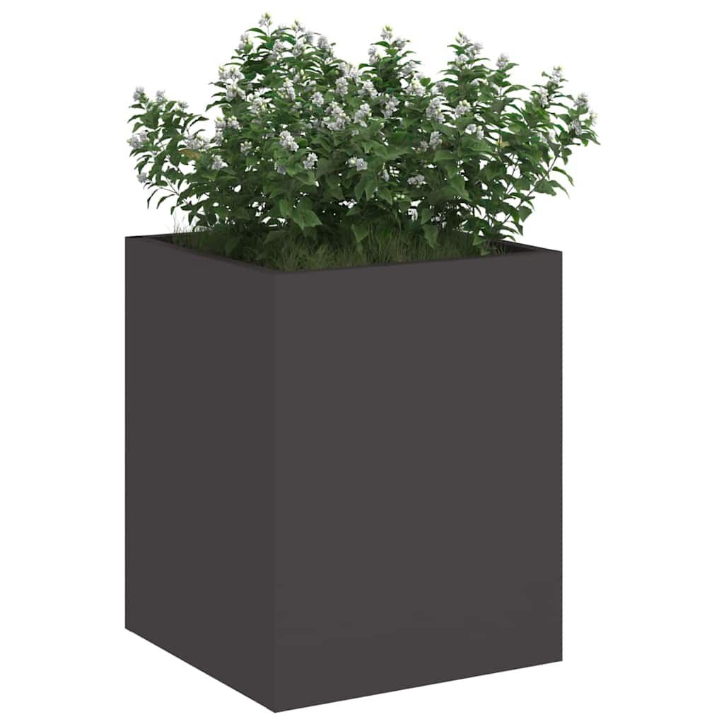 Zwarte Tuin Bloempot 32x32x40cm Koudgewalst Staal - 34% Korting!
