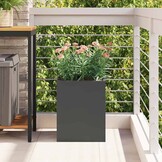 Zwarte Tuin Bloempot 32x32x40cm Koudgewalst Staal - 34% Korting!