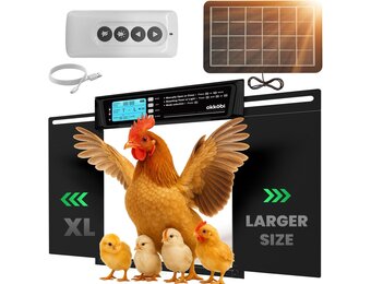 Automatisch Kippenhokdeurtje XL Zonne-energie - Zwart - 53% Korting