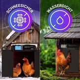 Automatisch Kippenhokdeurtje XL Zonne-energie - Zwart - 53% Korting