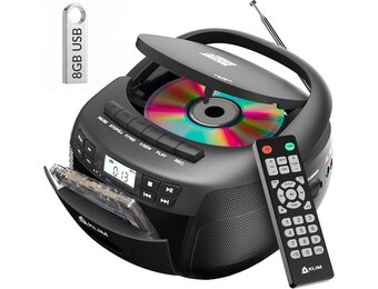 KLIM CD/Cassette Speler met Bluetooth & Radio - 53% Korting