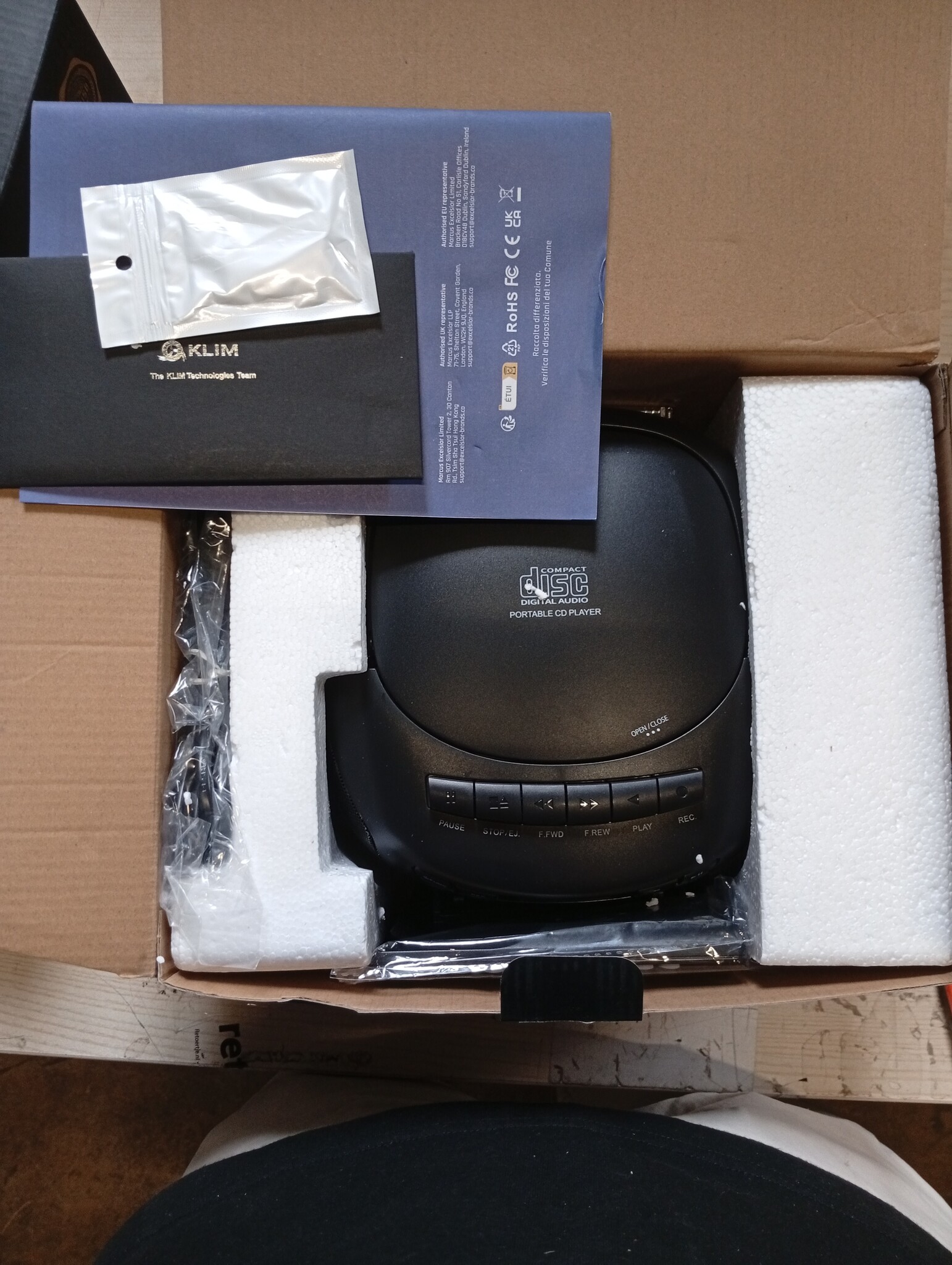 KLIM CD/Cassette Speler met Bluetooth & Radio - 53% Korting