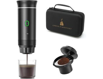 Draagbare Espressomachine met 58% Korting - USB-Oplaadbaar