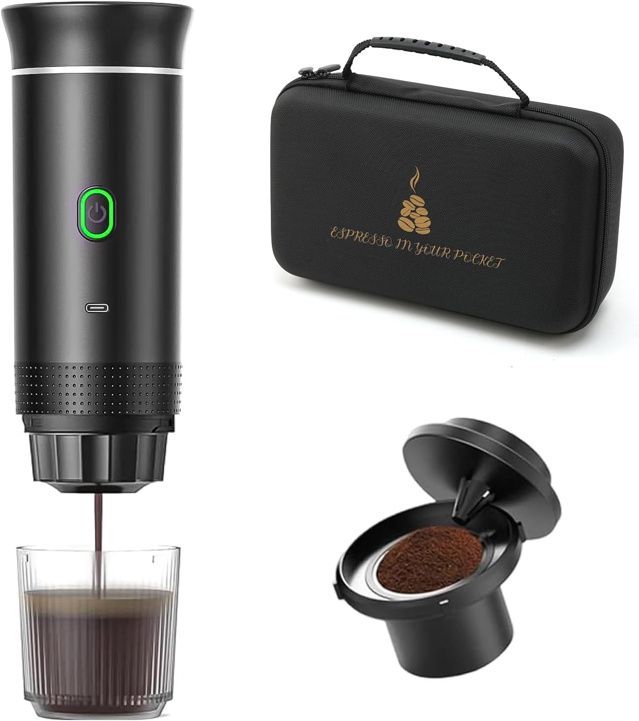 Draagbare Espressomachine met 58% Korting - USB-Oplaadbaar