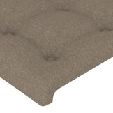Hoofdbord Stof Taupe 90x5x78/88 cm - 59% Korting