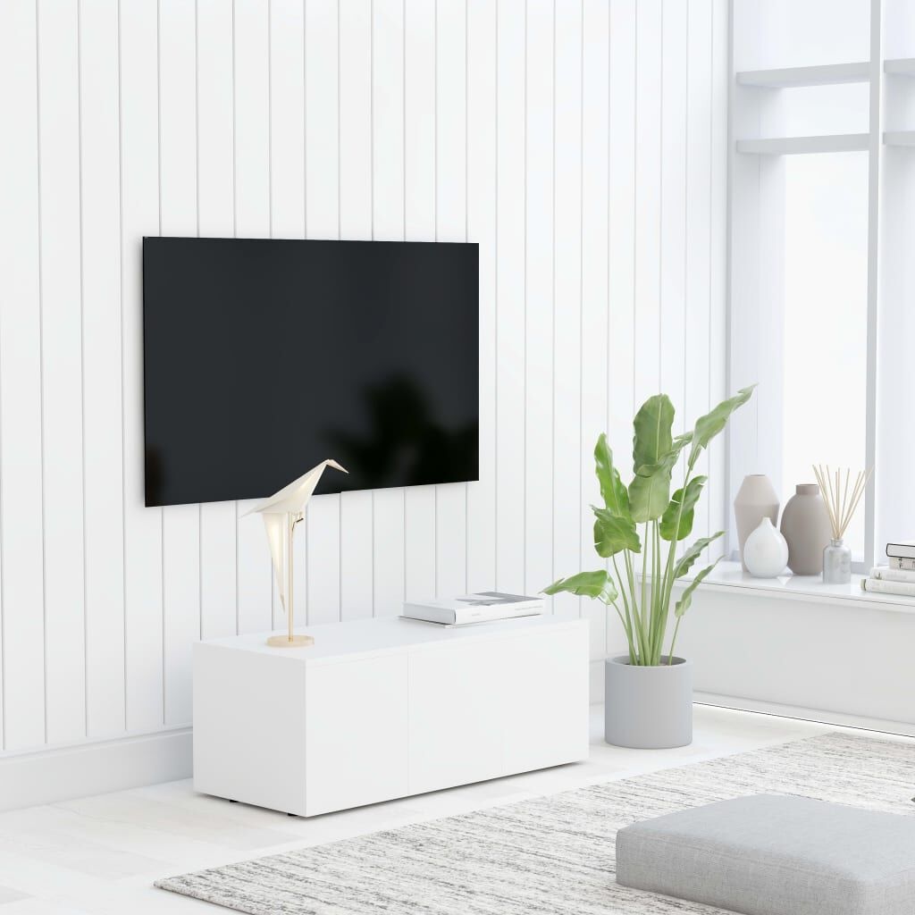 Tv-meubel 80x34x30 cm bewerkt hout wit (53% korting)