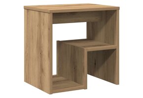 Nachtkastje bewerkt hout 40x30x40 cm, artisanaal eiken - 49% korting!
