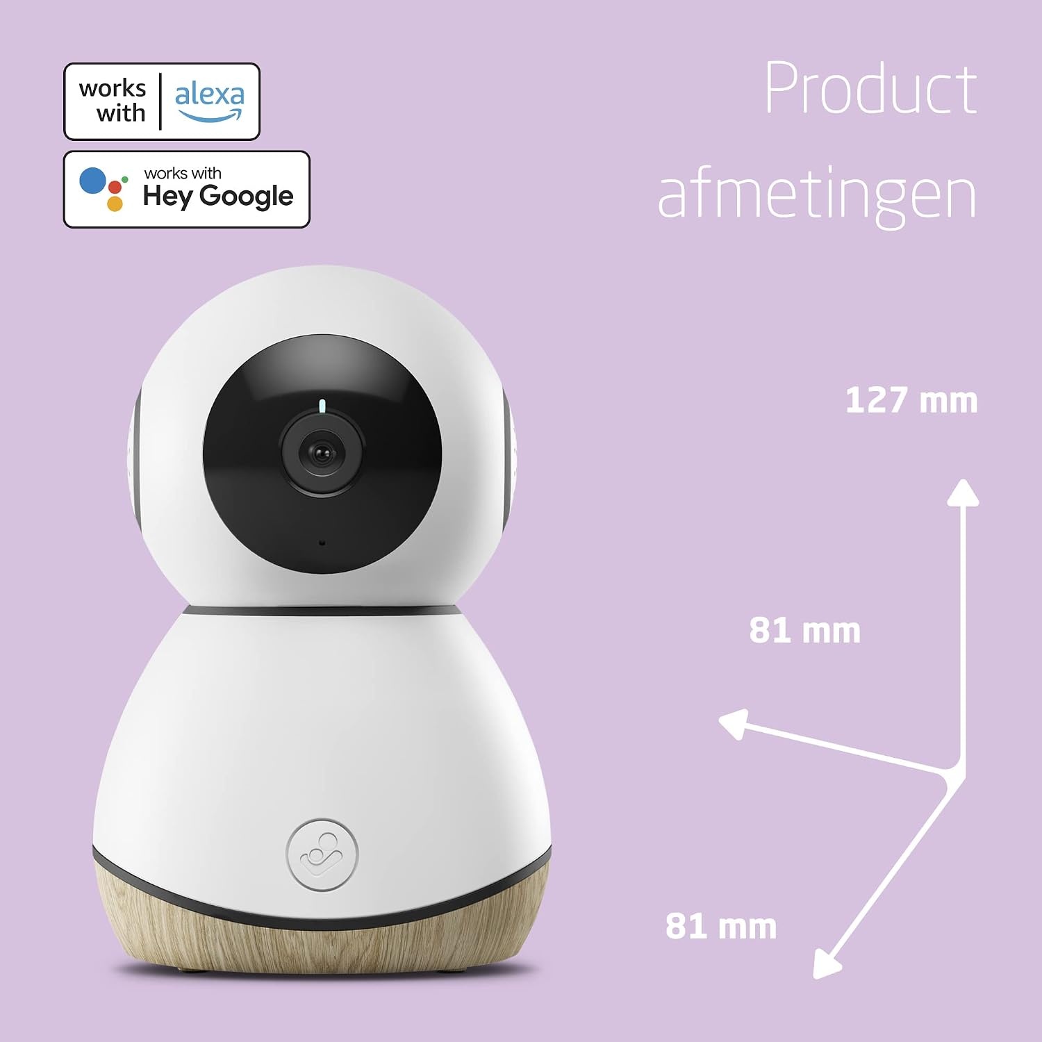 Video Babyfoon HD 1080p met App Meldingen & Nachtzicht | 61% Korting